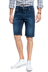 Mustang Spodenki Jeansowe Męskie Chicago Short Niebieskie Bawełna 1010192 5000 982